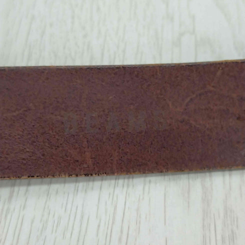 ビームス BEAMS メタルバックルレザーベルト メンズ