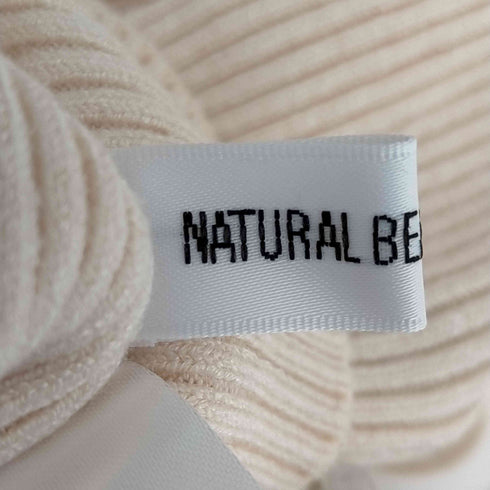 ナチュラルビューティーベーシック NATURAL BEAUTY BASIC ランダムパールカラーニット レディース FREE