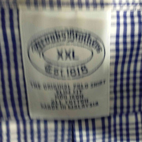 ブルックスブラザーズ BROOKS BROTHERS BDチェックシャツ メンズ JPN:XL