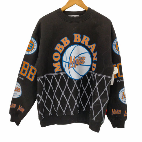 モブ MOBB. 裏起毛 両面バスケプリント スウェット メンズ JPN:L