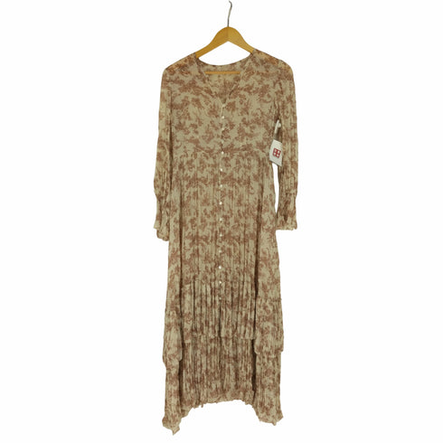 RIELLE riche フラワーシフォンプリーツワンピース レディース
