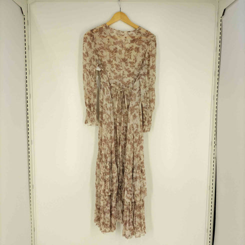 RIELLE riche フラワーシフォンプリーツワンピース レディース