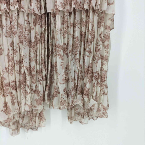RIELLE riche フラワーシフォンプリーツワンピース レディース