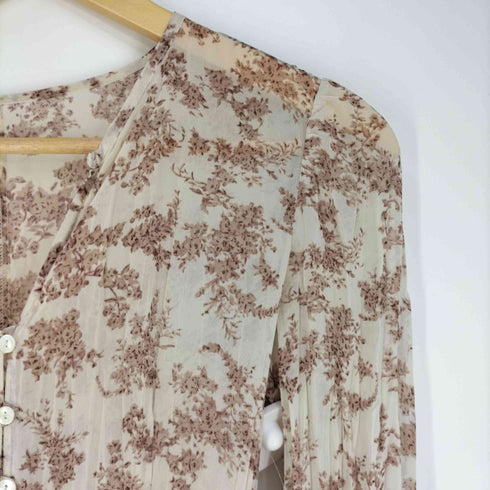 RIELLE riche フラワーシフォンプリーツワンピース レディース
