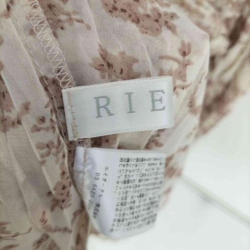 RIELLE riche フラワーシフォンプリーツワンピース レディース