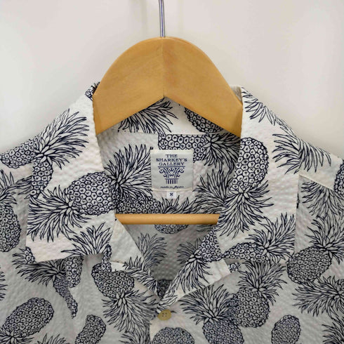 ザシャーキーズギャラリー THE SHARKEYS GALLERY 総柄シアサッカーシャツ メンズ M
