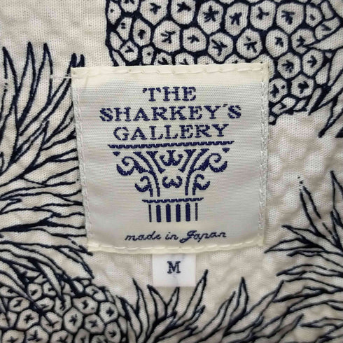 ザシャーキーズギャラリー THE SHARKEYS GALLERY 総柄シアサッカーシャツ メンズ M