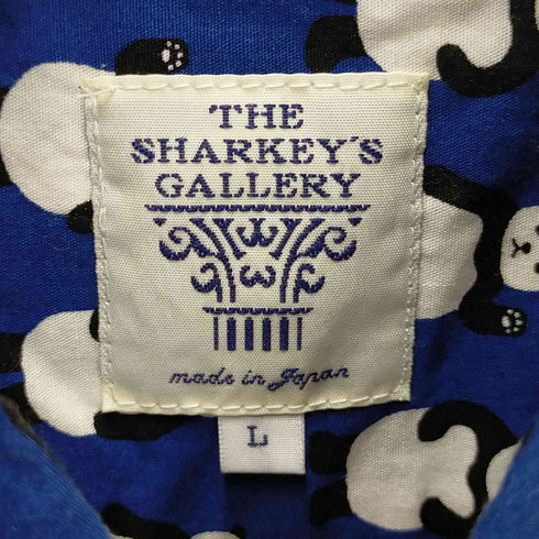 ザシャーキーズギャラリー THE SHARKEYS GALLERY 総柄ボタンダウンシャツ メンズ M