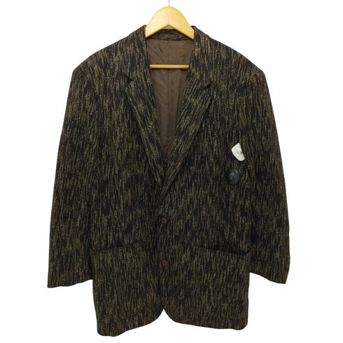 イッセイミヤケ ISSEY MIYAKE 1985年 Archive 筆タグ シルク混 2Bツイードジャケット メンズ JPN:L