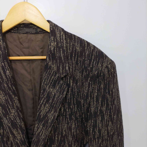 イッセイミヤケ ISSEY MIYAKE 1985年 Archive 筆タグ シルク混 2Bツイードジャケット メンズ JPN:L