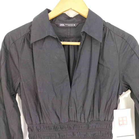 ザラ ZARA POPLIN MINI DRESS ポプリンミニワンピース レディース import:XS