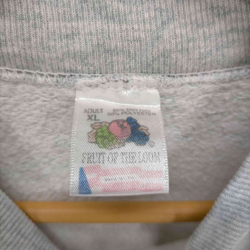 フルーツオブザルーム FRUIT OF THE LOOM 80s 刺繍ロゴラグランスウェット メンズ JPN:XL