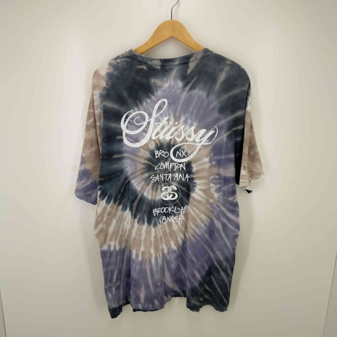 ステューシー Stussy タイダイ柄WORLD TOUR T SHIRT. メンズ XL