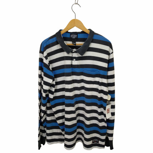 ステューシー Stussy マルチボーダーポロシャツ メンズ XL