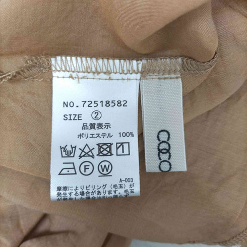 ココディール COCO DEAL ポリエステル S/S ブラウス レディース JPN:2