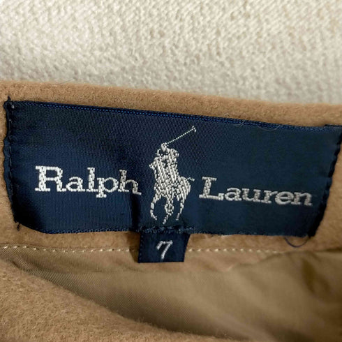 ラルフローレン RALPH LAUREN キャメルウールタイトスカート レディース 7