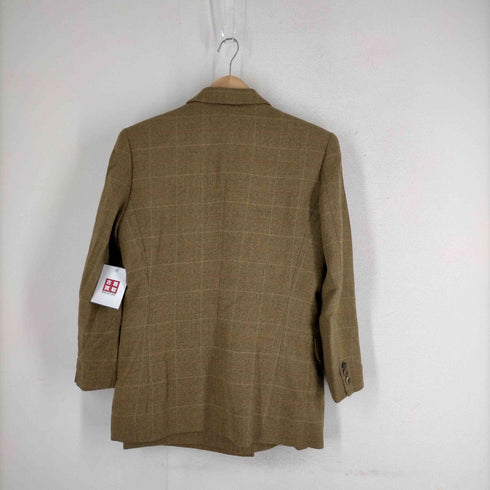 アクアスキュータム AQUASCUTUM チェック柄ウール2Bテーラードジャケット スカート レディース
