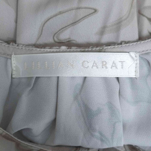 リリアンカラット LILLIAN CARAT 21AW マーブル フラワー ワッシャー ワンピース レディース JPN:2