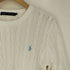 ラルフローレン RALPH LAUREN ポニー刺繍 ケーブル編み クルーネックコットンニット レディース JPN:M