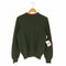 トミーヒルフィガー TOMMY HILFIGER ロゴ刺繍 クルーネックコットンニット メンズ import:XS