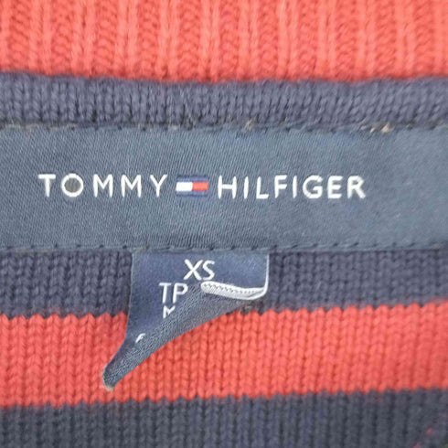 トミーヒルフィガー TOMMY HILFIGER ロゴ刺繍 クルーネックコットンニット メンズ import:XS