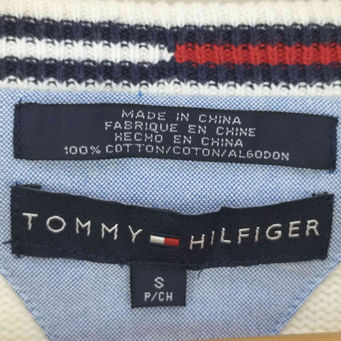 トミーヒルフィガー TOMMY HILFIGER ロゴ刺繍 クルーネックコットンニット メンズ import:S
