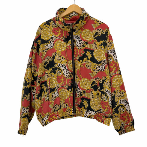 EVR 総柄シルクブルゾン メンズ import:XL