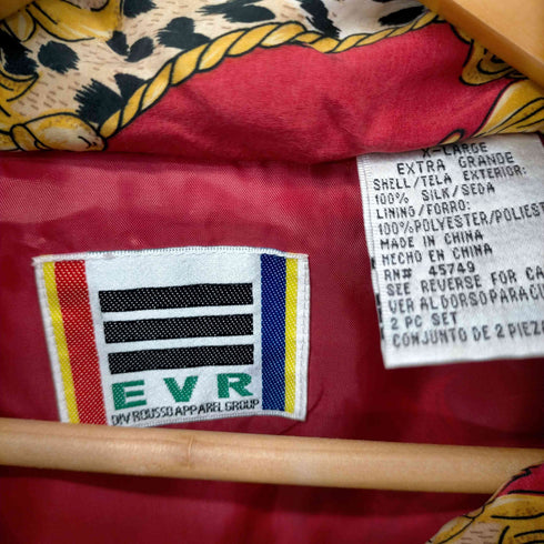EVR 総柄シルクブルゾン メンズ import:XL