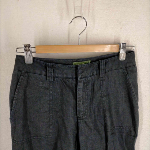 エディーバウアー Eddie Bauer リネンストレートワイドパンツ レディース 0