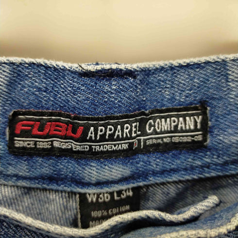 フブ FUBU ダメージワイドデニム メンズ W36/L34