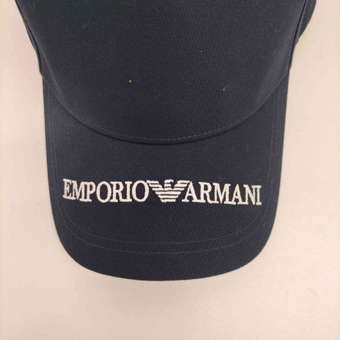 エンポリオアルマーニ EMPORIO ARMANI ロゴ刺繍 ベースボール キャップ メンズ UNI