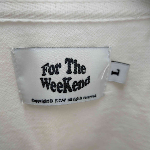 エフティダブリュー フォーザウィーケンド FTW / FOR THE WEEKEND ロングスリーブコットンポロシャツ メンズ JPN:L