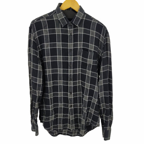 サンローランパリ SAINT LAURENT PARIS ポケットチェックドレスシャツ メンズ 40