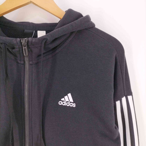 アディダス adidas 3ストライプス フルジップパーカー レディース import:S