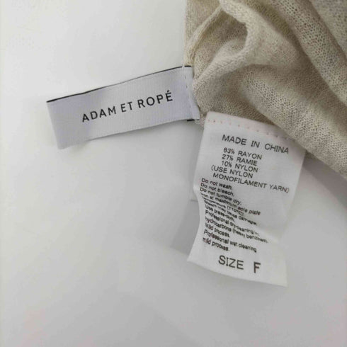 アダムエロペ Adam et Rope レーヨン ノースリーブトップス レディース FREE