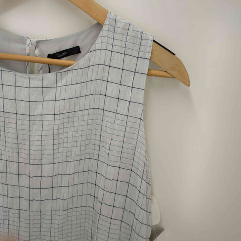 ロッソアーバンリサーチ ROSSO URBAN RESEARCH 先染めチェックギャザーマキシワンピース レディース F