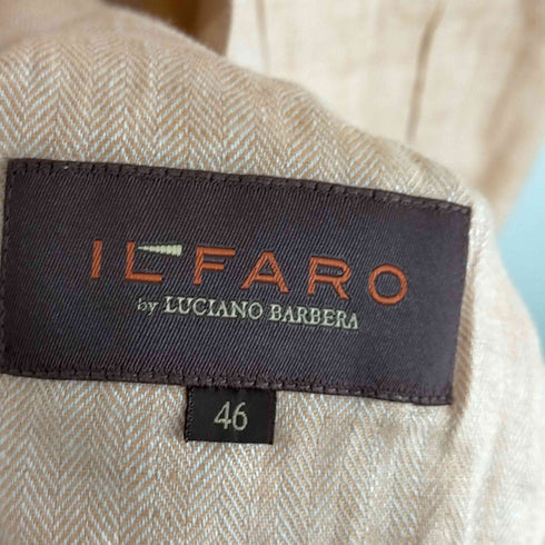 イルファーロ ILFARO リネンヘリンボーン3Bテーラードジャケット メンズ 46