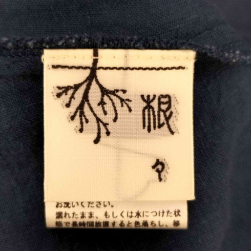 ネネ 根々 刺繍 ノースリーブリネンワンピース レディース