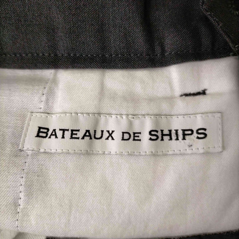 シップス SHIPS BATEAUX DE SHIPS ウール/モヘヤ ワイドテーパード トラウザーズ メンズ JPN:1
