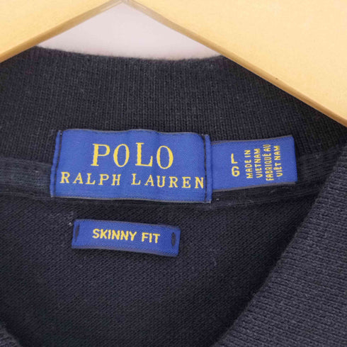 ポロラルフローレン POLO RALPH LAUREN SKINNY FIT ポニー刺繍 鹿の子 ポロシャツ メンズ LG