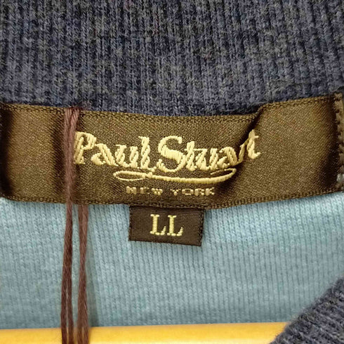 フィニアスコールバイポールスチュアート phineas cole by paul stuart ロゴ刺繍コットンニット メンズ LL