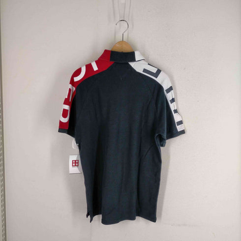 トミーヒルフィガー TOMMY HILFIGER ラインデザインスリーブポロシャツ メンズ JPN:L