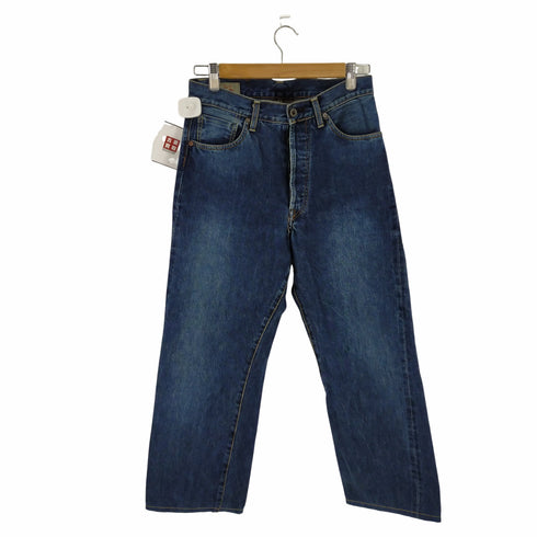 ブルーウェイジーンズ BLUE WAY JEANS ストレートデニムパンツ ボタンフライ メンズ 30