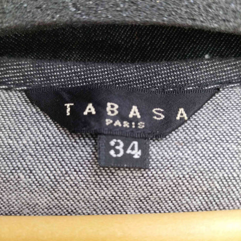 - TABASA フラワー刺繍 デニムロングワンピース レディース JPN:34