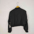 ザラ ZARA サテン調クロップドブルゾン レディース import:L