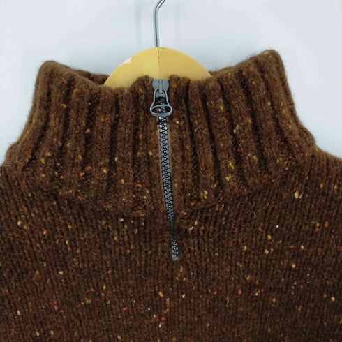 HIGHLAND CRAFT イギリス製 ネップハーフジップニット メンズ import:M