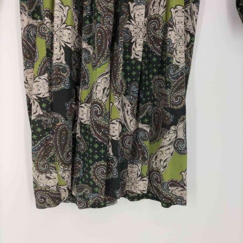 アクアスキュータム AQUASCUTUM ペイズリー クレイジーパターン モックネック L/S ワンピース レディース