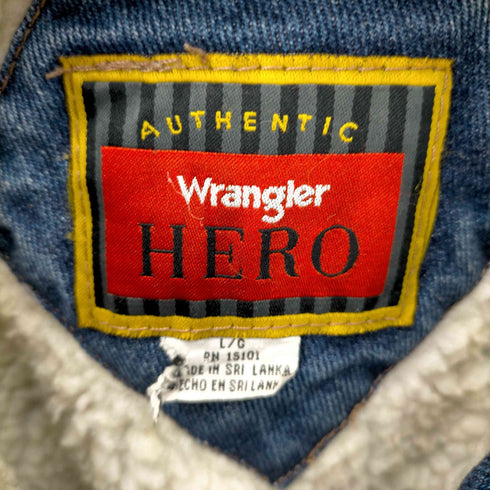 ラングラー Wrangler 90S 襟コーデュロイ ボアデニムジャケット メンズ L/G