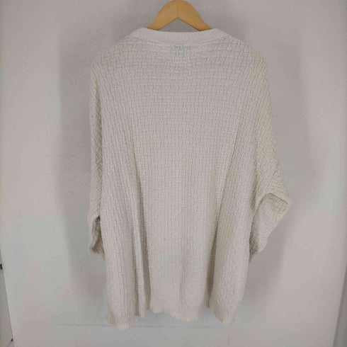 ヴァンヒューゼン VAN HEUSEN 90S USA製 417 カギ編みコットンニット メンズ import:L