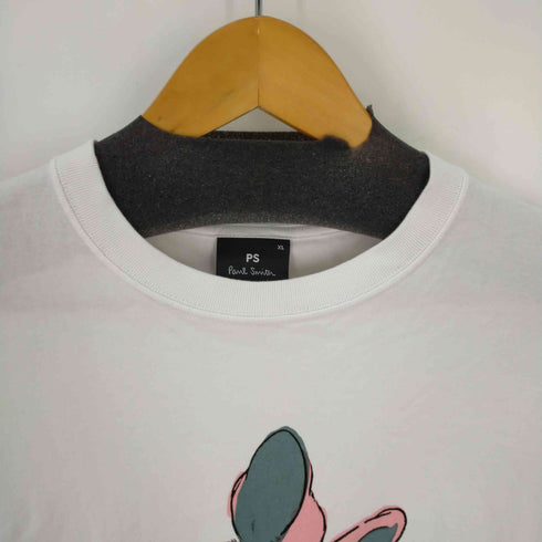 ピーエスポールスミス PS Paul Smith Never Assume Rabbit プリントオーガニックコットンTシャツ メンズ JPN:XL